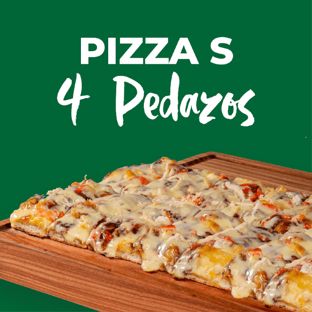 PIZZA 4 PEDAZOS (S)